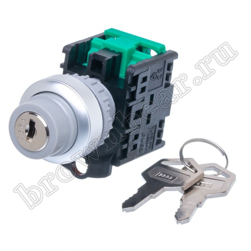 Селекторный переключатель управления с ключом, 3 позиции с фиксацией, 30 мм, НP TN2KS44-1AA