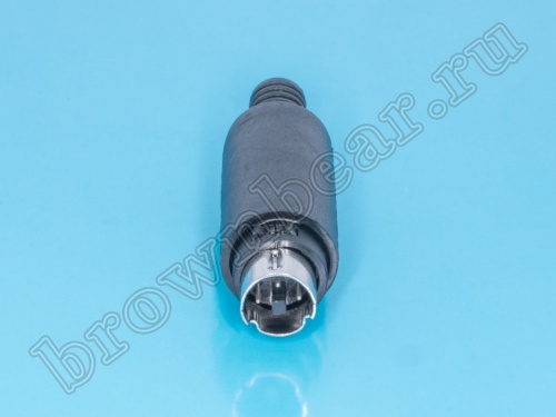 Вилка mini DIN 3 контакта на кабель MDN-3M фото 3