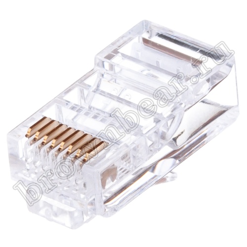 Разъём RJ-45 8P8C, для круглого многожильного кабеля TPR-8P8C