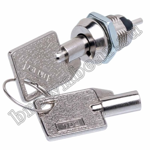 Ключ-выключатель электрический, ВКЛ-ВЫКЛ, 2 контакта SWK-1
