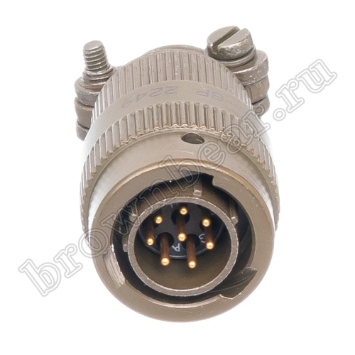 Разъём Amphenol серии 62IN, 8 контактов, вилка на кабель, тип 10,  байонетный 62IN-16F-10-8P фото 4