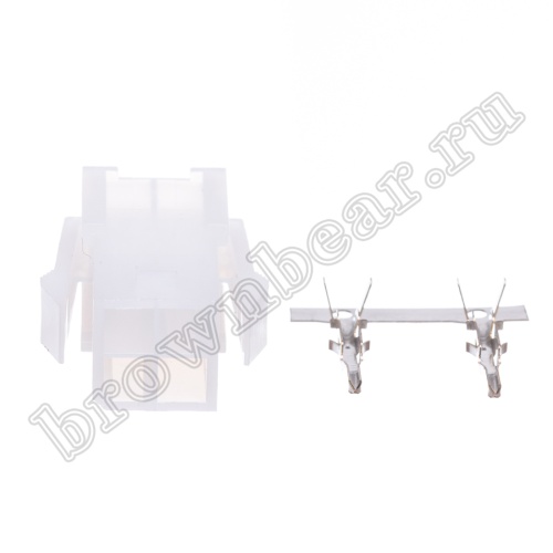 Разъем питания Mini-Fit 4 контакта, вилка на кабель, шаг 4,2мм MF-4M фото 8