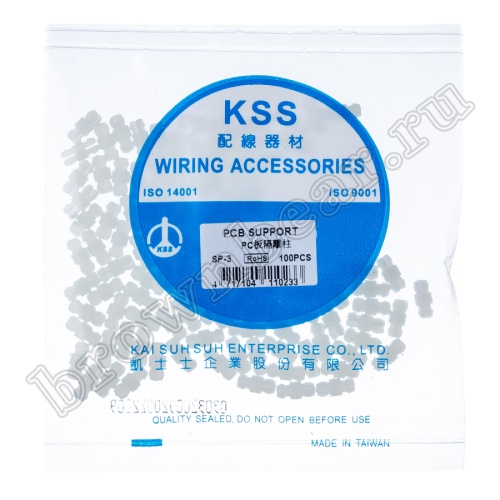 Стойка пластиковая для печатных плат, нейлоновая, кратно 100 шт. RS-8 фото 2