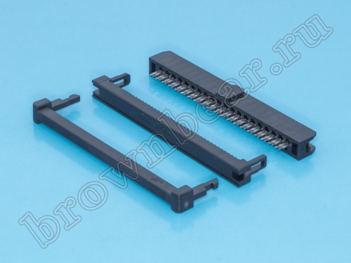 Разъем IDC 2х20 розетка на плоский кабель, шаг 2.00мм IDC2-40 фото 5