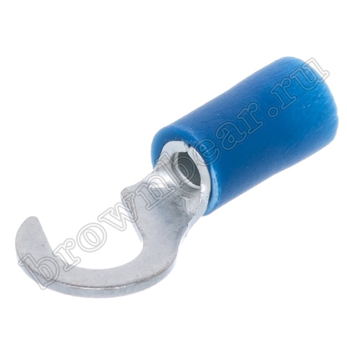 Клемма крюк тип "C" 5.3 мм на провод 1.5 - 2.5 мм², изолированная, кратно 100шт. TCI-2-5