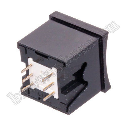 Кнопка мини без фиксации, зеленая в черном корпусе PSM2-0-E-B   фото 4