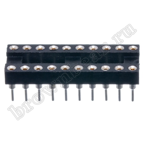 Панелька для микросхем DIP 20 цанговая фото 2