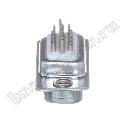 Разъем D-SUB 15 контактов высокой плотности, вилка на кабель, пайка DHS-15M фото 6