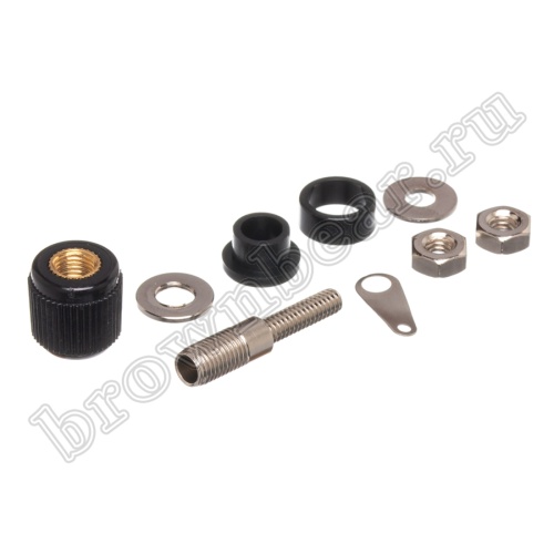 Клемма приборная для разъема Banana, тип 1 (гнездо), черная BP-1AB фото 6