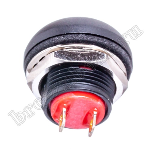 Кнопка влагозащищенная IP67 без фиксации, 12мм круглая на блок, НР, красная PSW-7-R фото 5