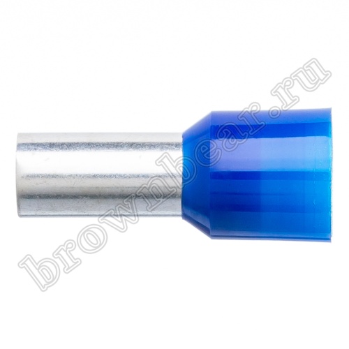 Кабельный наконечник штыревой втулочный изолированный НШВИ 12 мм, под опрессовку на провод 16.0 мм², упаковка 100шт. TIC-16.0-12 фото 5