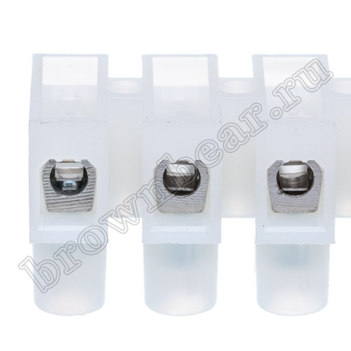 Клеммник ЗВИ зажим винтовой изолированный, 12 пар, 0.75 - 2.5 мм² TLB-100W-12P фото 2