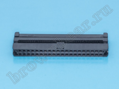 Разъем IDC 2х20 розетка на плоский кабель, шаг 2.00мм IDC2-40 фото 4