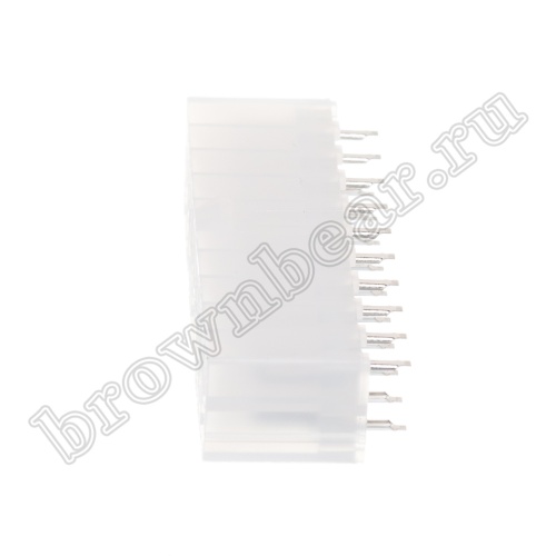 Разъем питания Mini-Fit 20 контактов, вилка на плату, шаг 4,2мм MF-20MA фото 3