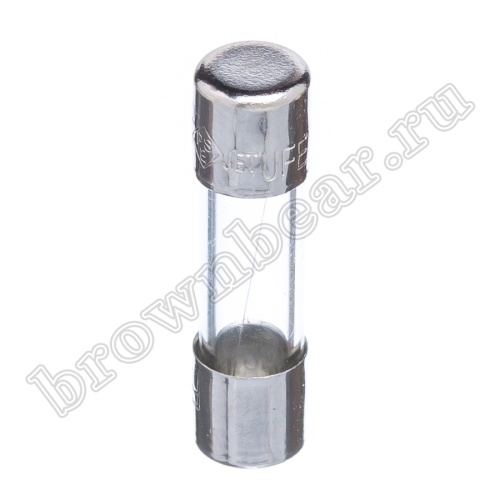 Предохранитель 5х20 мм, цилиндрический, стеклянный, сверхбыстрый, 1А/250В (UFE) фото 2