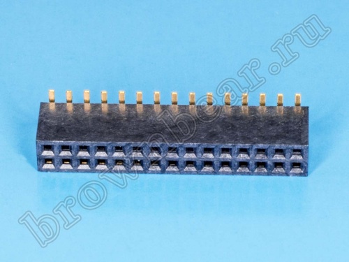 Разъем 2х15 гнездо на плату, поверхностный монтаж, шаг 1,27мм фото 4