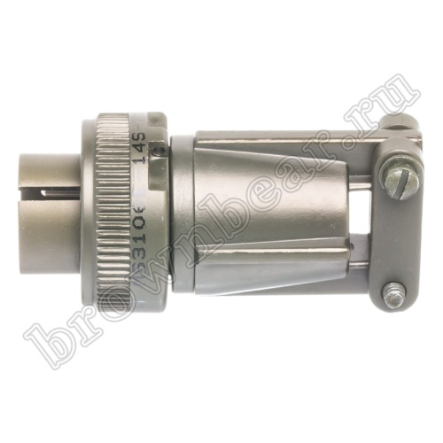 Разъём Amphenol серии MS, 3 контакта, вилка на кабель, тип 14S, резьбовой MS3106E-14S-7P фото 6