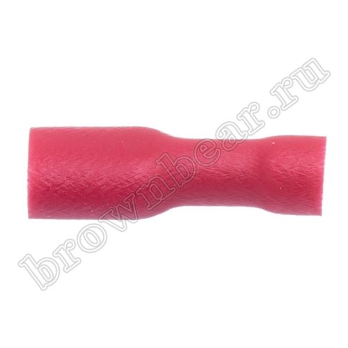 Клемма плоская обжимная 4.8 мм, гнездо на провод 0.25 - 1.5 мм², полностью изолированная, кратно 100шт., РПИ-М TAI4.8-1.25I фото 5