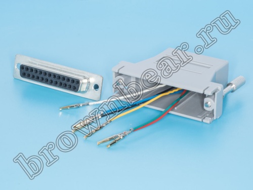 Переходник D-SUB 25 гнездо - RJ12 гнездо GC-25FT6