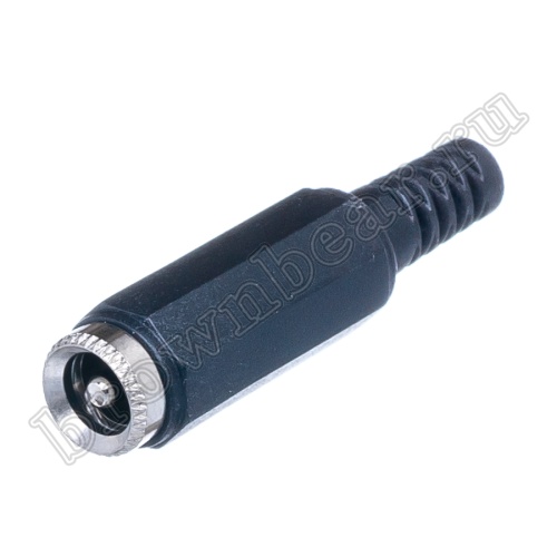 Разъем питания DC гнездо 2.5 х 5.5 мм, на кабель c амортизатором DJK-00B