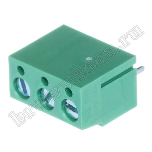 Клеммник винтовой на плату, 3 контакта, 5.0 мм TB-11B фото 6