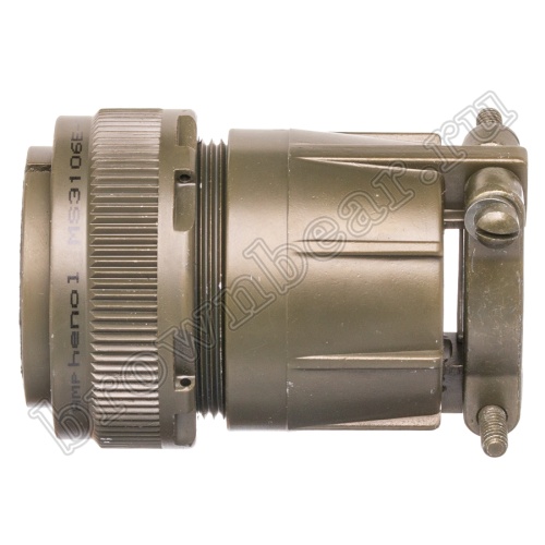 Разъём Amphenol серии MS, 20 контактов, розетка на кабель, тип 28, резьбовой MS3106E-28-16S фото 6