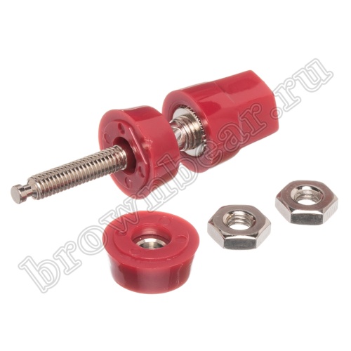 Клемма приборная для разъема Banana, тип 9 (гнездо), красная BP-9R фото 8