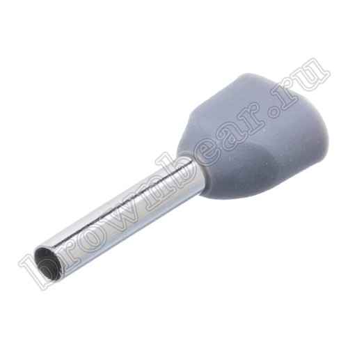 Кабельный наконечник штыревой втулочный изолированный НШВИ2 10 мм, под опрессовку на провод 0.75 мм², упаковка 100шт. TIC2-0.75-10