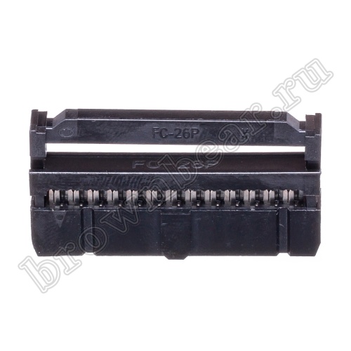 Разъем IDC 2х13 розетка на плоский кабель, шаг 2.54мм IDC-26 фото 4