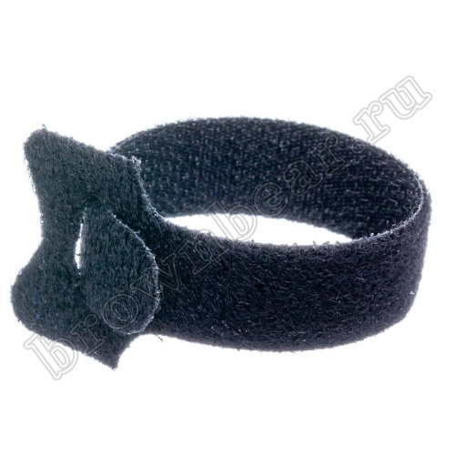 Стяжка (хомут) на липучке 135х12 мм, многоразовая, черная, упаковка 20 шт. MGT-135BK фото 4