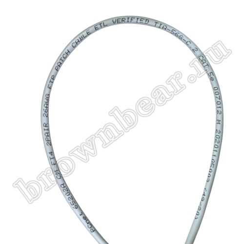 Кабель Витая пара, 2 пары, медный, 5 категории, многожильный, экранированный, серый, PCnet, бухта 305м PCnet фото 3