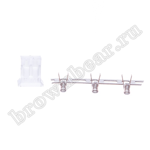 Разъем питания 2 контакта, гнездо на кабель, шаг 2.0 мм MU-2F фото 3