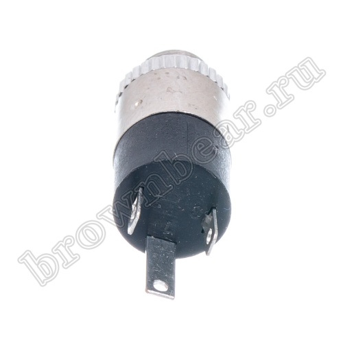 Разъём 3.5мм гнездо mini Jack на приборный блок, крепление гайка, стерео, 3 контакта AUB-38 фото 3