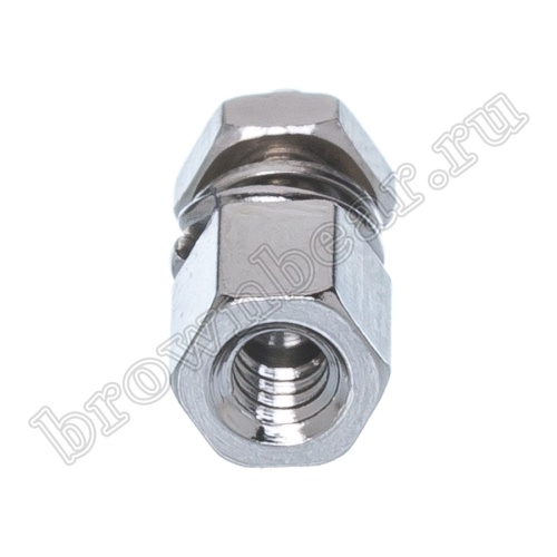 Винт шестигранный L=8мм для разъемов D-SUB, с внутренней резьбой 4-40 UNC, в комплекте гайка-шайба-гровер, упаковка 100 шт. SCR-10/CA-0230 фото 4