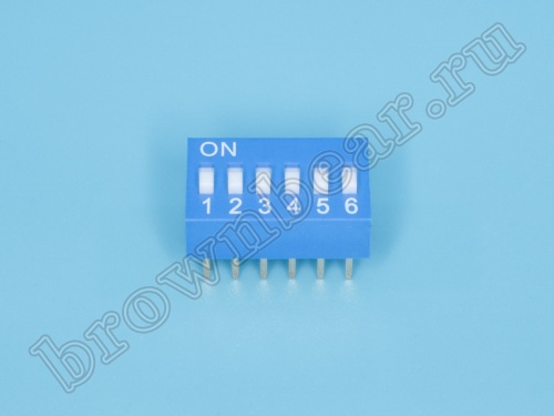 Переключатель Dip-Switch 6 контактных групп фото 5