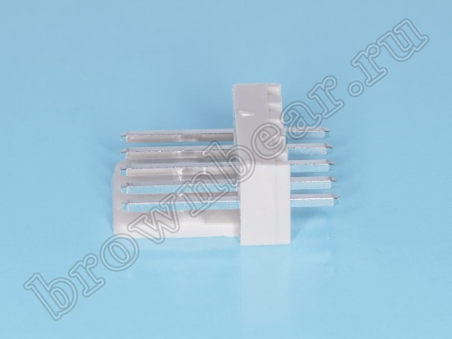 Разъем питания 5 контактов, вилка на плату, шаг 2.54 мм WF-5 фото 4