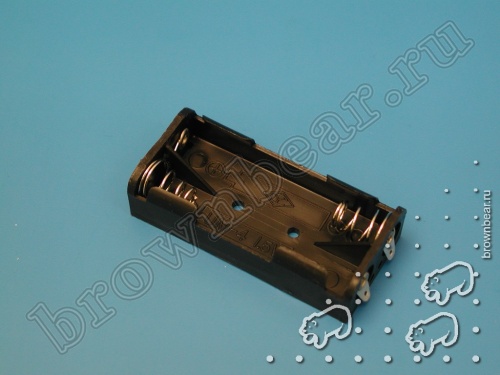 Корпус для двух батареек типа 'ААА', черный фото 3