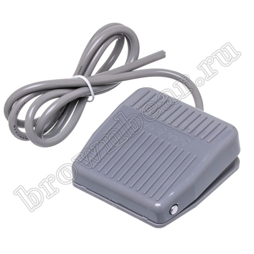 Педаль-переключатель электрическая с проводом (ножная), 83x80x30 мм TFS-201