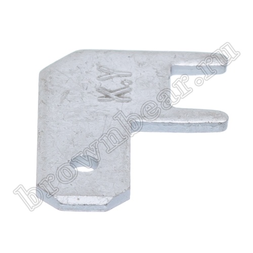 Клемма плоская 4.9 мм, вилка на плату, угловая, кратно 100шт., РП-П TA-4.9MR фото 3