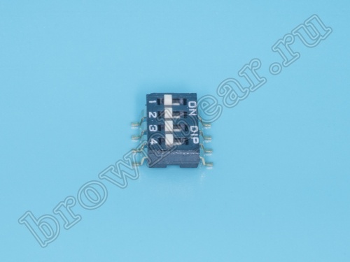 Переключатель Dip-Switch 4 контактных группы, планарный фото 2
