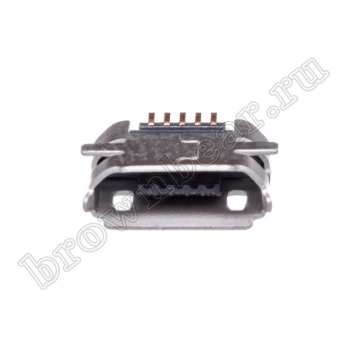 Разъем micro USB, гнездо на плату, поверхностный монтаж, 5 контактов USB/Mc-1J фото 6