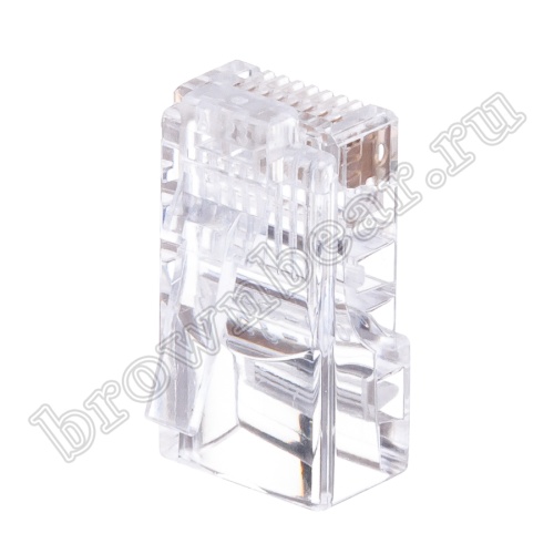 Разъём RJ-45 (8P8C) 3 зубца, вилка под витую пару TPR-8P8C-S3 фото 7