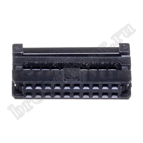 Разъем IDC 2х10 розетка на плоский кабель, шаг 2.00мм IDC2-20 фото 3