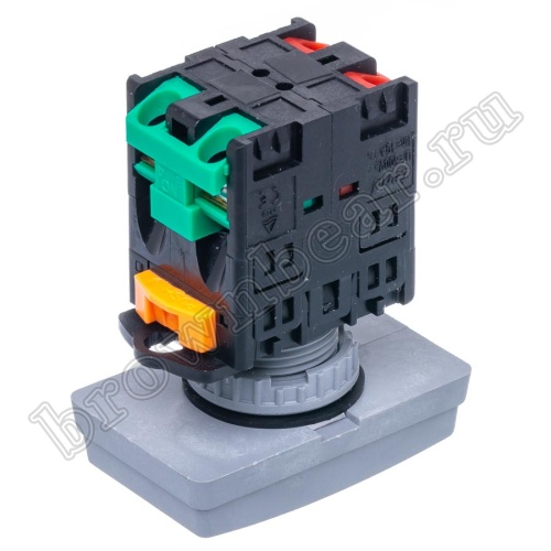 Кнопка управления пуск-стоп, с подсветкой, без фиксации, НЗ/НР, зеленая/красная TN2IT2WN-1AB фото 9