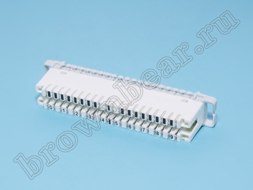 Плинт 10 пар тип KRONE, размыкаемый, нумерация 0..9 