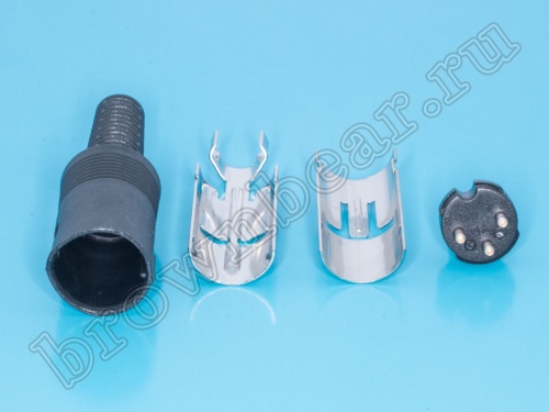 Вилка DIN 3 контакта на кабель DN-3M1 фото 4