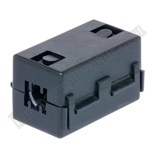 Ферритовый фильтр на кабель d 6.5 мм, корпус с защелкой