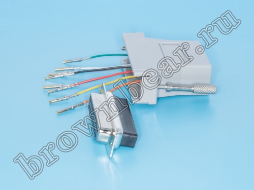 Переходник D-SUB 25 гнездо - RJ45 гнездо GC-25FT8 фото 3