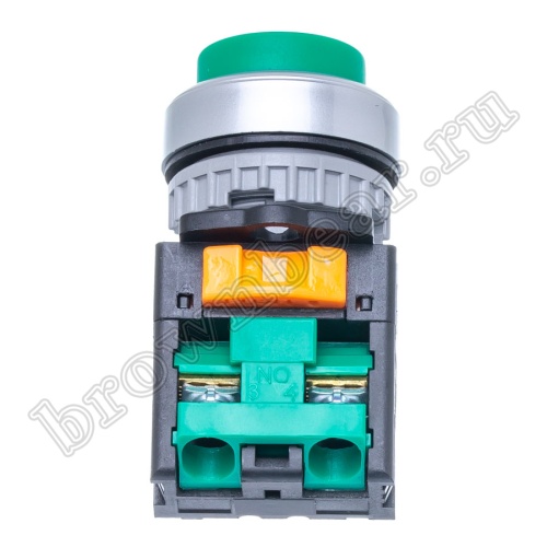 Кнопка управления выступающая, с фиксацией, d 30 мм, НР, зеленая TN2BAG-1A фото 3