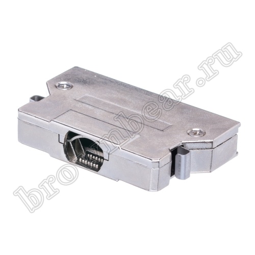 Разъем Micro D-SUB 68 контактов, вилка на кабель с корпусом, зажим MDI-68M фото 3